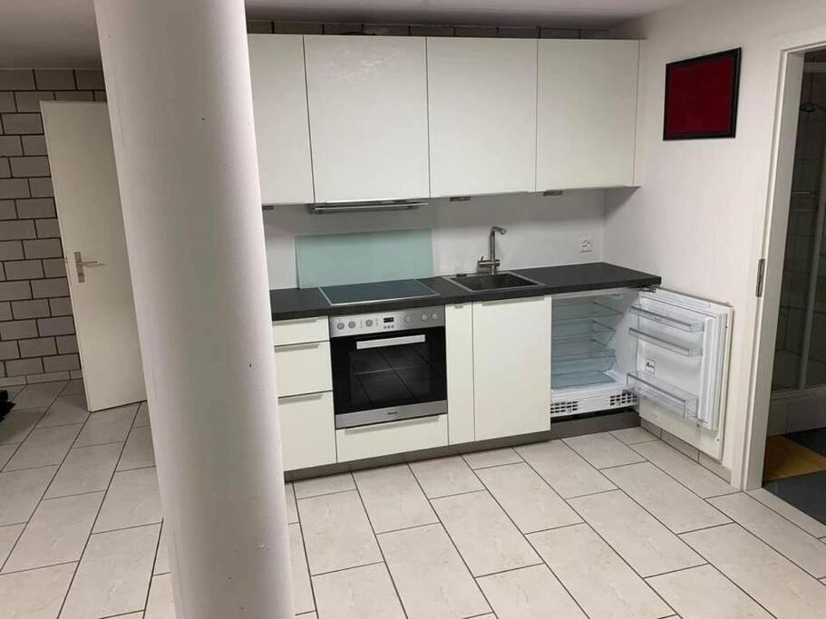 Basel - 5 Mins Away - Modern Basement Studio With Kitchen 35M2 In Muttenz Esterno foto
