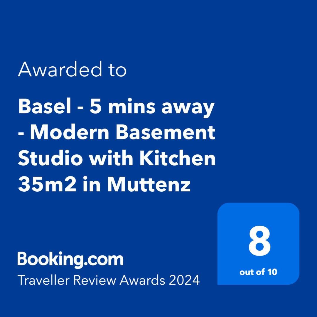 Basel - 5 Mins Away - Modern Basement Studio With Kitchen 35M2 In Muttenz Esterno foto