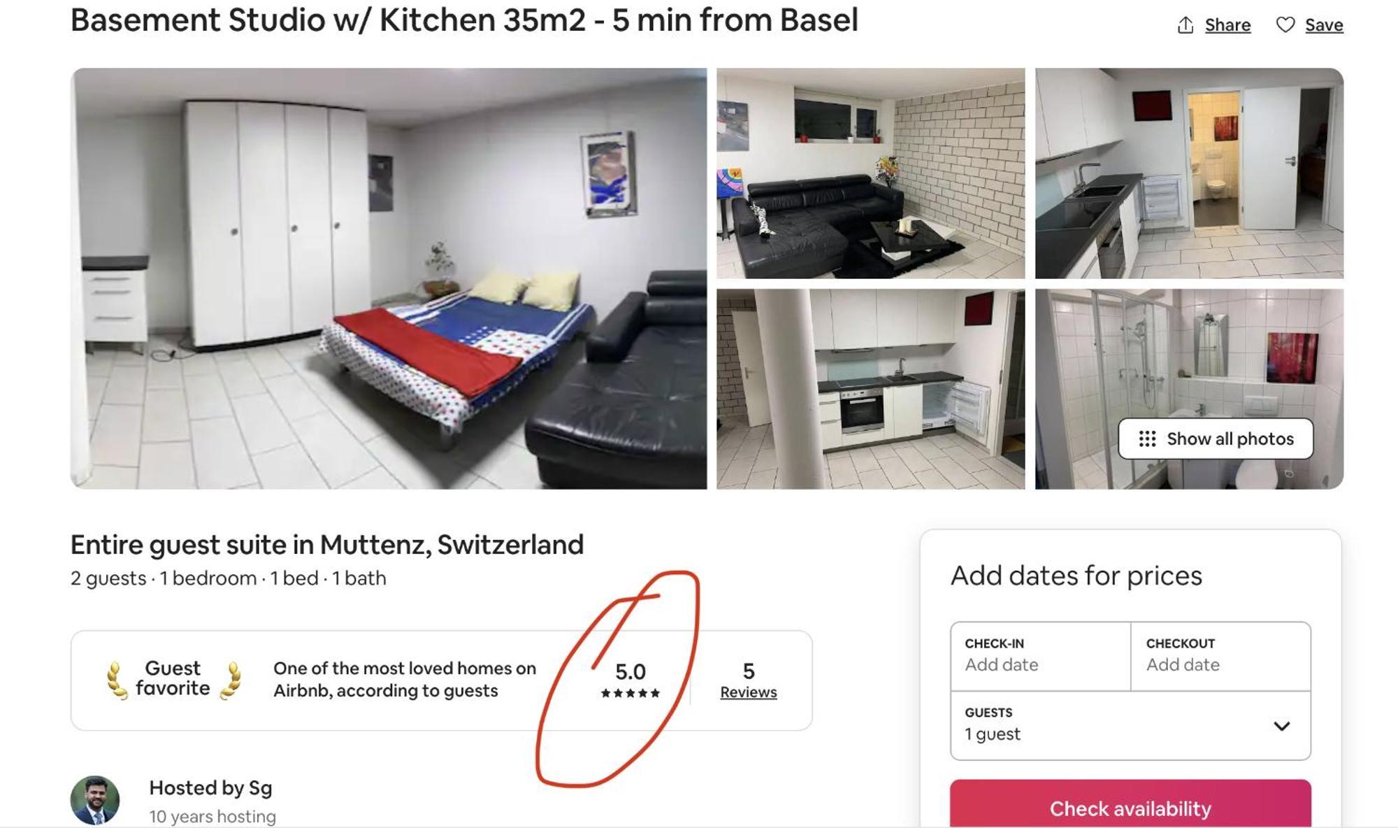 Basel - 5 Mins Away - Modern Basement Studio With Kitchen 35M2 In Muttenz Esterno foto